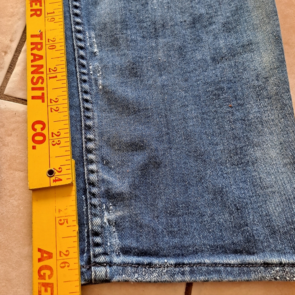 Mother Dark Blue Tequila Truth Denim The Dropout Cotton Blend Jeans USA Size 28 - Picture 10 of 12